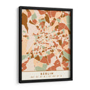 Berlin, Mapas negros Tonos tierra 13 - Emiliano Deificus | Cuadro decorativo de Canvas Lab