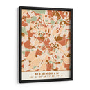 Birmingham, Mapas Negros Tonos Tierra 14 - Emiliano Deificus | Cuadro decorativo de Canvas Lab