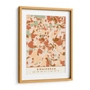 Birmingham, Mapas Negros Tonos Tierra 14 - Emiliano Deificus | Cuadro decorativo de Canvas Lab