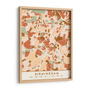 Birmingham, Mapas Negros Tonos Tierra 14 - Emiliano Deificus | Cuadro decorativo de Canvas Lab