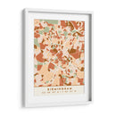 Birmingham, Mapas Negros Tonos Tierra 14 - Emiliano Deificus | Cuadro decorativo de Canvas Lab