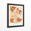 Bogotá, Mapas Negros Tonos Tierra 15 - Emiliano Deificus | Cuadro decorativo de Canvas Lab