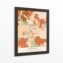 Bogotá, Mapas Negros Tonos Tierra 15 - Emiliano Deificus | Cuadro decorativo de Canvas Lab