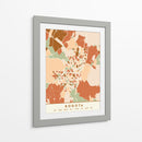 Bogotá, Mapas Negros Tonos Tierra 15 - Emiliano Deificus | Cuadro decorativo de Canvas Lab