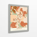 Bogotá, Mapas Negros Tonos Tierra 15 - Emiliano Deificus | Cuadro decorativo de Canvas Lab