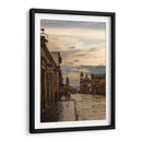 Atardecer en la Avenida Madero de Morelia después de la lluvia – Vista de calle histórica con reflejos. - Nosion | Cuadro decorativo de Canvas Lab