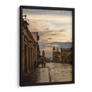Atardecer en la Avenida Madero de Morelia después de la lluvia – Vista de calle histórica con reflejos. - Nosion | Cuadro decorativo de Canvas Lab