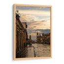 Atardecer en la Avenida Madero de Morelia después de la lluvia – Vista de calle histórica con reflejos. - Nosion | Cuadro decorativo de Canvas Lab