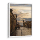 Atardecer en la Avenida Madero de Morelia después de la lluvia – Vista de calle histórica con reflejos. - Nosion | Cuadro decorativo de Canvas Lab