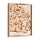 Buenos Aires, Mapas negros Tonos tierra 17 - Emiliano Deificus | Cuadro decorativo de Canvas Lab