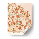 Buenos Aires, Mapas negros Tonos tierra 17 - Emiliano Deificus | Cuadro decorativo de Canvas Lab