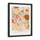 Zurich, Mapas negros Tonos tierra 95 - Emiliano Deificus | Cuadro decorativo de Canvas Lab