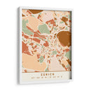 Zurich, Mapas negros Tonos tierra 95 - Emiliano Deificus | Cuadro decorativo de Canvas Lab