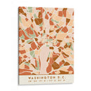 Washington DC, Mapas negros Tonos tierra 93 - Emiliano Deificus | Cuadro decorativo de Canvas Lab