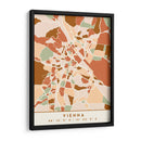 Vienna, Mapas negros Tonos tierra 92 - Emiliano Deificus | Cuadro decorativo de Canvas Lab