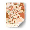 Vienna, Mapas negros Tonos tierra 92 - Emiliano Deificus | Cuadro decorativo de Canvas Lab