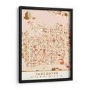 Vancouver, Mapas negros Tonos tierra 90 - Emiliano Deificus | Cuadro decorativo de Canvas Lab