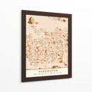 Vancouver, Mapas negros Tonos tierra 90 - Emiliano Deificus | Cuadro decorativo de Canvas Lab