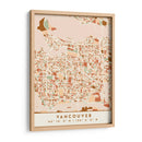 Vancouver, Mapas negros Tonos tierra 90 - Emiliano Deificus | Cuadro decorativo de Canvas Lab