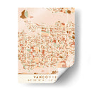 Vancouver, Mapas negros Tonos tierra 90 - Emiliano Deificus | Cuadro decorativo de Canvas Lab