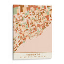 Toronto, Mapas negros Tonos tierra 89 - Emiliano Deificus | Cuadro decorativo de Canvas Lab
