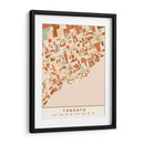 Toronto, Mapas negros Tonos tierra 89 - Emiliano Deificus | Cuadro decorativo de Canvas Lab