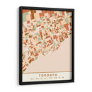 Toronto, Mapas negros Tonos tierra 89 - Emiliano Deificus | Cuadro decorativo de Canvas Lab