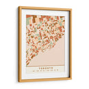 Toronto, Mapas negros Tonos tierra 89 - Emiliano Deificus | Cuadro decorativo de Canvas Lab
