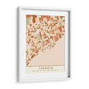 Toronto, Mapas negros Tonos tierra 89 - Emiliano Deificus | Cuadro decorativo de Canvas Lab