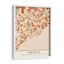 Toronto, Mapas negros Tonos tierra 89 - Emiliano Deificus | Cuadro decorativo de Canvas Lab