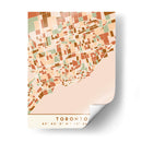 Toronto, Mapas negros Tonos tierra 89 - Emiliano Deificus | Cuadro decorativo de Canvas Lab