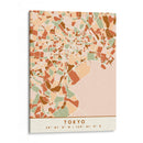 Tokio, Mapas negros Tonos tierra 88 - Emiliano Deificus | Cuadro decorativo de Canvas Lab