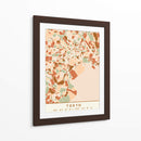 Tokio, Mapas negros Tonos tierra 88 - Emiliano Deificus | Cuadro decorativo de Canvas Lab