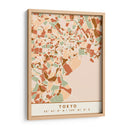Tokio, Mapas negros Tonos tierra 88 - Emiliano Deificus | Cuadro decorativo de Canvas Lab