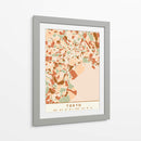 Tokio, Mapas negros Tonos tierra 88 - Emiliano Deificus | Cuadro decorativo de Canvas Lab