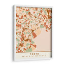 Tokio, Mapas negros Tonos tierra 88 - Emiliano Deificus | Cuadro decorativo de Canvas Lab