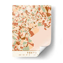 Tokio, Mapas negros Tonos tierra 88 - Emiliano Deificus | Cuadro decorativo de Canvas Lab