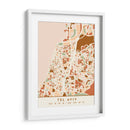 Tel Aviv, Mapas negros Tonos tierra 87 - Emiliano Deificus | Cuadro decorativo de Canvas Lab