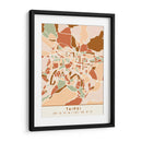 Taipei, Mapas negros Tonos tierra 85 - Emiliano Deificus | Cuadro decorativo de Canvas Lab