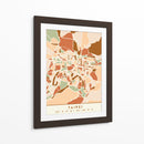 Taipei, Mapas negros Tonos tierra 85 - Emiliano Deificus | Cuadro decorativo de Canvas Lab