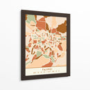 Taipei, Mapas negros Tonos tierra 85 - Emiliano Deificus | Cuadro decorativo de Canvas Lab