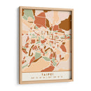 Taipei, Mapas negros Tonos tierra 85 - Emiliano Deificus | Cuadro decorativo de Canvas Lab
