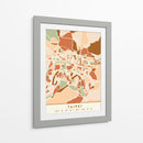 Taipei, Mapas negros Tonos tierra 85 - Emiliano Deificus | Cuadro decorativo de Canvas Lab