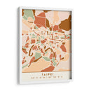 Taipei, Mapas negros Tonos tierra 85 - Emiliano Deificus | Cuadro decorativo de Canvas Lab
