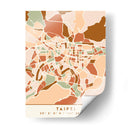Taipei, Mapas negros Tonos tierra 85 - Emiliano Deificus | Cuadro decorativo de Canvas Lab