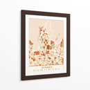 Sydney, Mapas negros Tonos tierra 84 - Emiliano Deificus | Cuadro decorativo de Canvas Lab