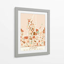 Sydney, Mapas negros Tonos tierra 84 - Emiliano Deificus | Cuadro decorativo de Canvas Lab