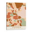 Estocolmo, Mapas negros Tonos tierra 83 - Emiliano Deificus | Cuadro decorativo de Canvas Lab