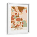 Estocolmo, Mapas negros Tonos tierra 83 - Emiliano Deificus | Cuadro decorativo de Canvas Lab