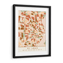 Saint Louis, Mapas negros Tonos tierra 82 - Emiliano Deificus | Cuadro decorativo de Canvas Lab